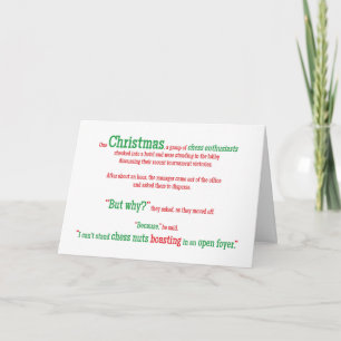 Joke Pun Funny Word Christmas Xmas Holiday Card