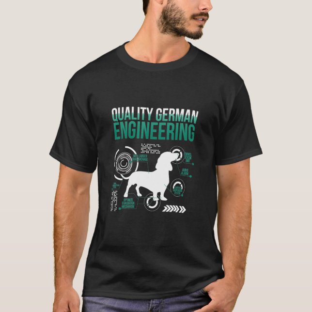 Joke Sarcastic German Dachshund T-Shirt (Front)
