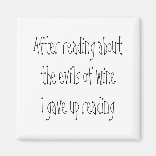 Image of Joke wine quote gifts funny fridge novelty magnets