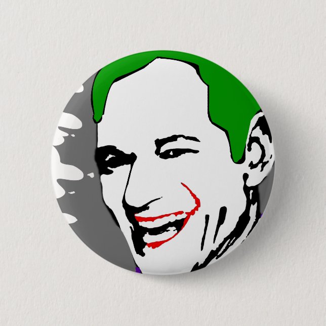 Joker 6 Cm Round Badge (Front)