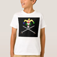 Joker and crossed swords