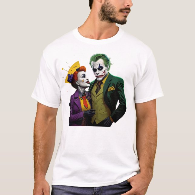  Joker and Harlequin Queen T-Shirt (Front)