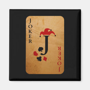 Joker Card Costume Halloween Deck of Cards Magnet