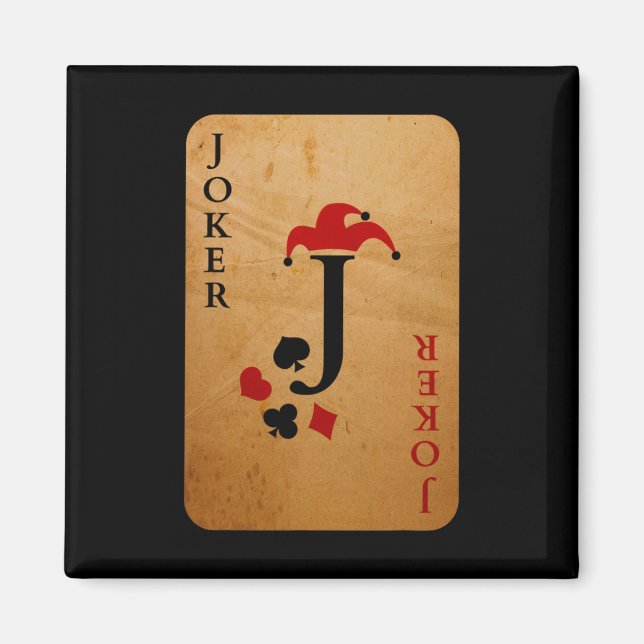 Joker Card Costume  Halloween Deck of Cards Magnet (Front)