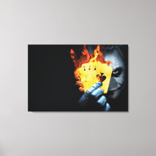 joker cartoon Premium Wrapped Canvas (Gloss)