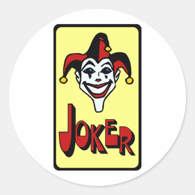 Joker Classic Round Sticker (Front)