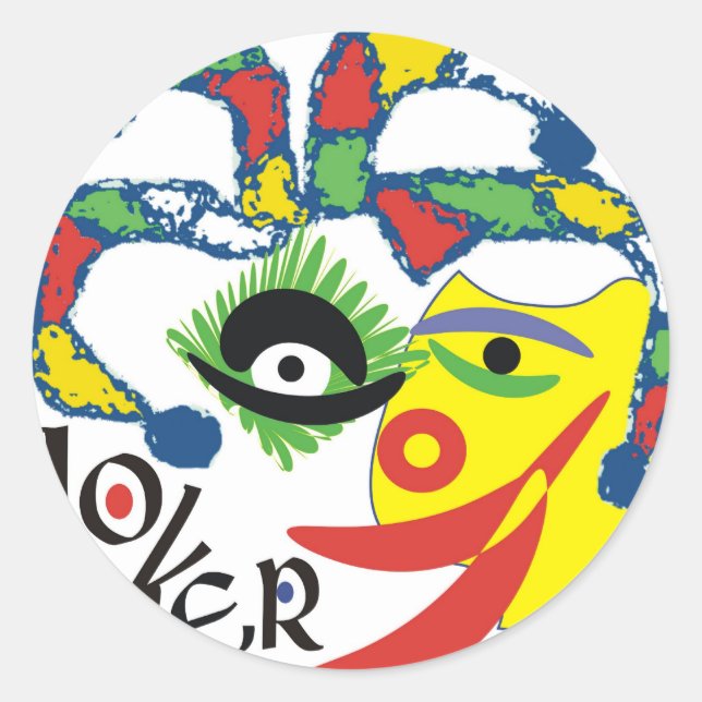 Joker Classic Round Sticker (Front)