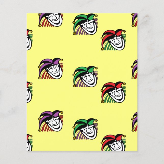 Joker colourful hats pattern yellow (Front)