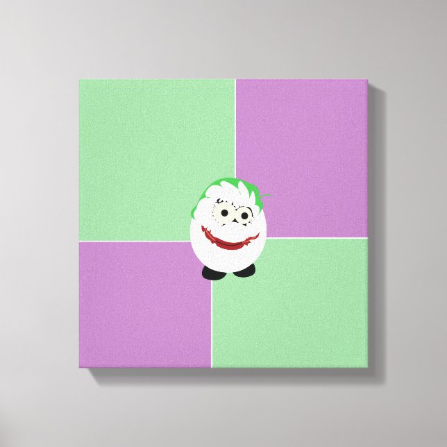 Joker Egg Wrapped Canvas (Front)