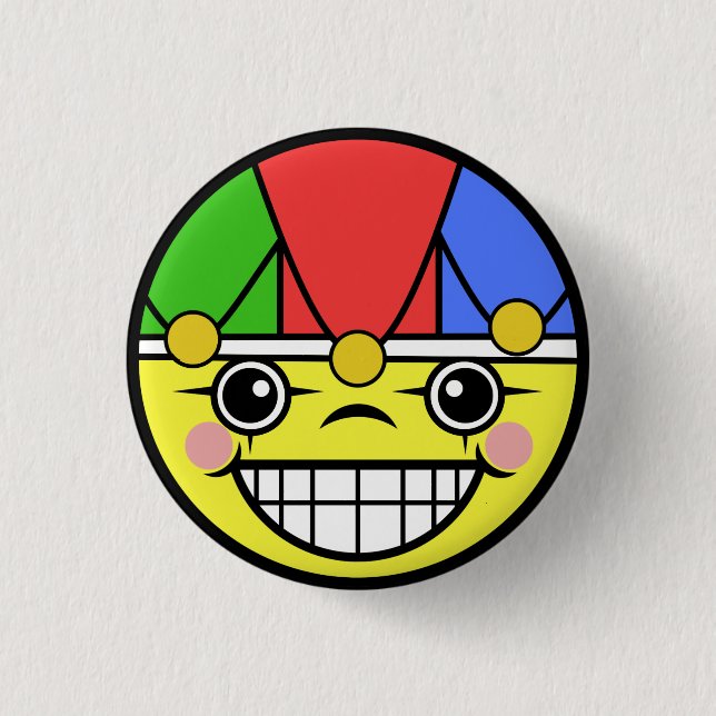 Joker Face 3 Cm Round Badge (Front)