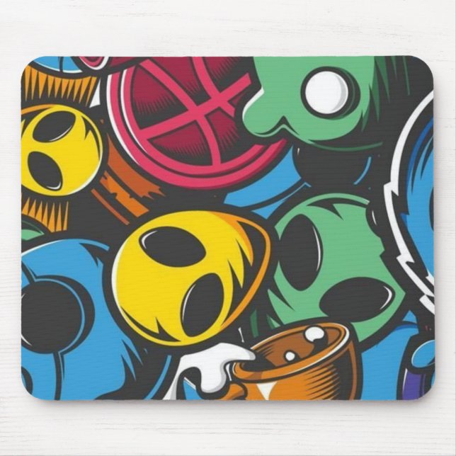 Joker Graffiti  Mouse Mat (Front)