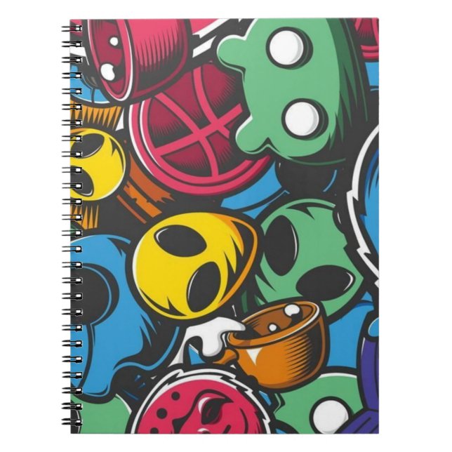 Joker Graffiti  Notebook (Front)