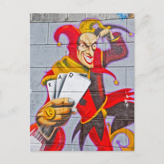 Joker graffiti postcard (Front)