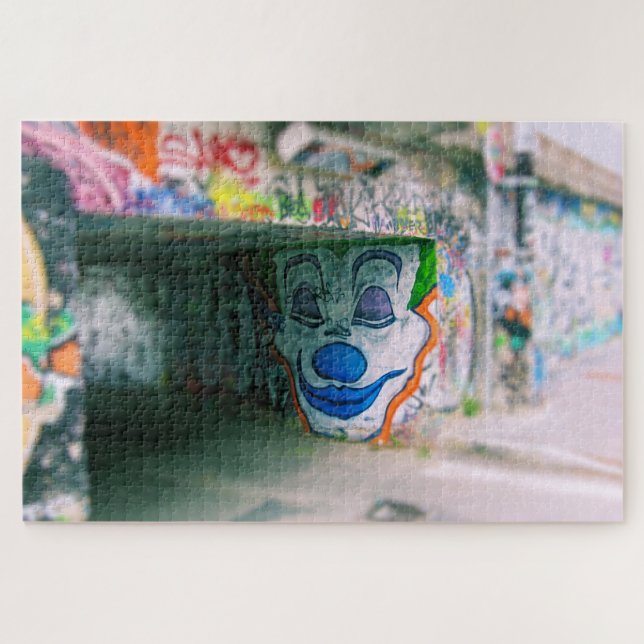 Joker Graffiti -Street Art -Milan -20x30 - 1014 pc Jigsaw Puzzle (Horizontal)