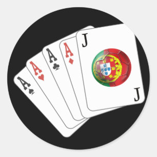 Joker no Jogo - Selecção das Quinas Classic Round Sticker