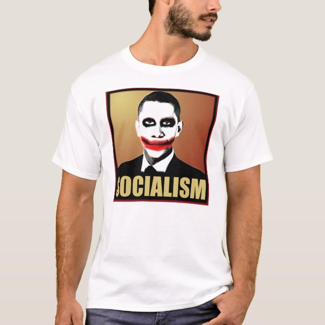 Joker Obama Socialism T-Shirt (Front)