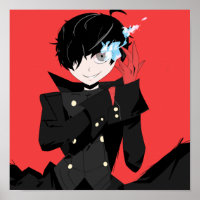 joker persona 5 art poster print