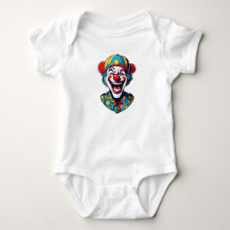"Joker’s Carnival: Retro Comic Book Logo" Baby Bodysuit