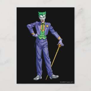Joker stands with Cane Postcard