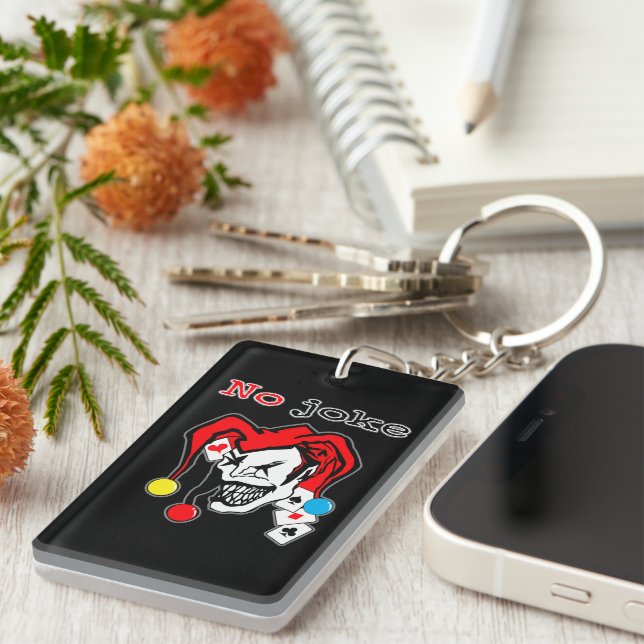 joker sticker design  key ring (Front Right)