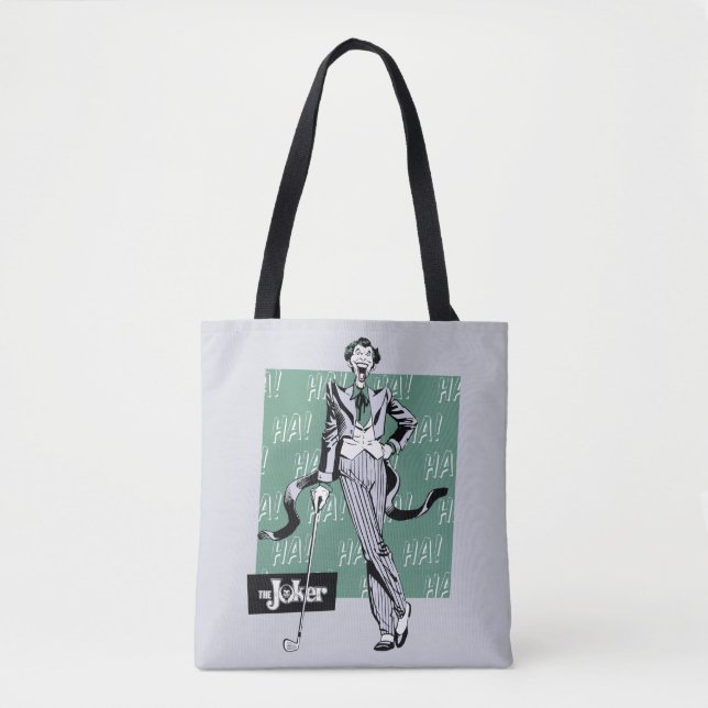 Joker With Golf Club Tote Bag (Front)