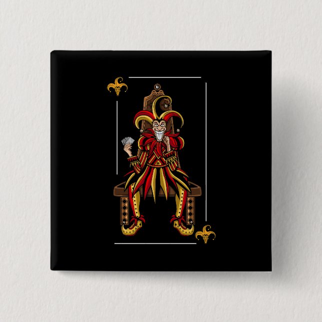 Jokers Wild 15 Cm Square Badge (Front)