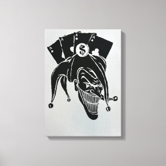 Jokers Wild Hand Painted by Mark Elsen Canvas Print