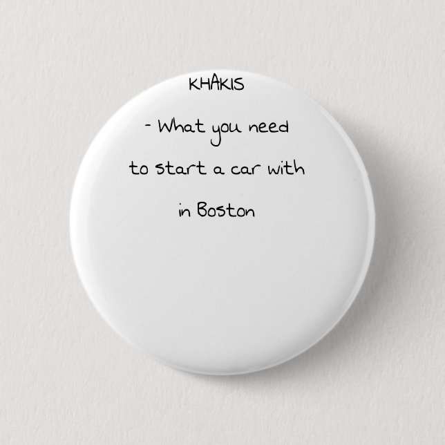 Jokes from Boston 6 Cm Round Badge (Front)