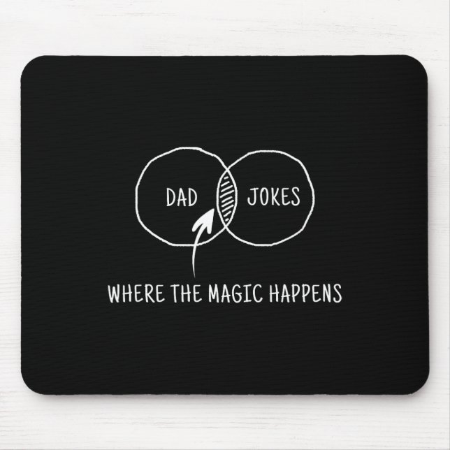 Jokes Where The Magic Happens  Mouse Mat (Front)