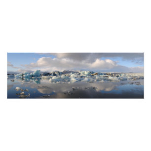 Jokulsarlon glacier lake in Iceland photo print