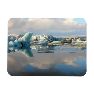 Jokulsarlon iceberg lake rectangular magnet