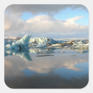 Jokulsarlon iceberg lake reflection sticker