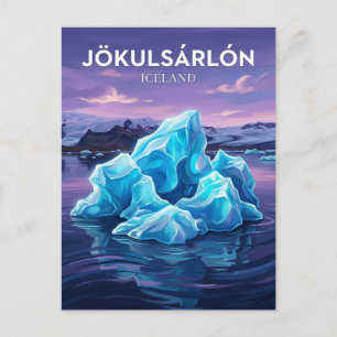 Jökulsárlón Iceland Postcard