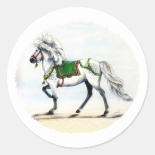 Jol  Christmas Icelandic Horse Classic Round Sticker