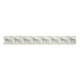Jol Christmas Icelandic Horse Satin Ribbon