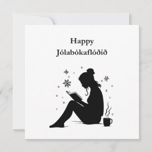 Jolabokaflod - Iceland Book Flood Holiday Card