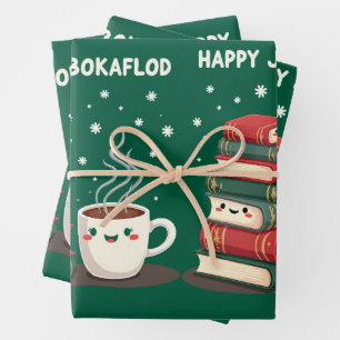 Jolabokaflod - Iceland Book Flood Wrapping Paper Sheet