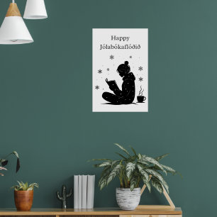 Jólabókaflóð – Icelandic Book Flood, Poster Gift