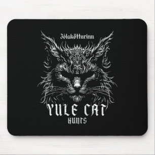 Jólakötturinn Christmas Yule Cat Hunts Mouse Mat