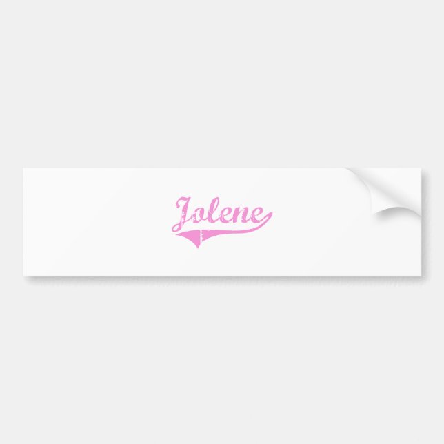 Jolene Classic Style Name Bumper Sticker (Front)