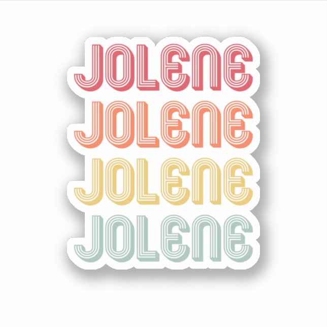 Jolene Gift Name Personalised Retro Vintage 80S 90 (Front)