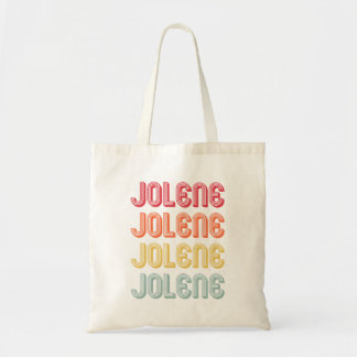 JOLENE Gift Name Personalised Retro Vintage 80s 90 Tote Bag