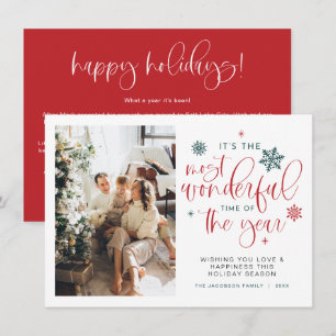 JOLIE Boho Most Wonderful Time Christmas Card