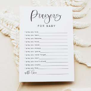 JOLIE Minimal Prayers for Baby Advice Card Game