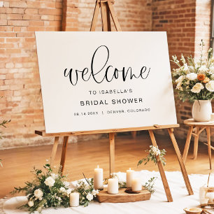 JOLIE Minimalist Boho Bridal Shower Welcome Sign