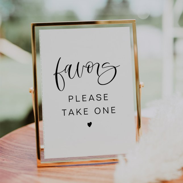 JOLIE Modern Boho Font Please Take a Favour Sign Invitation (Creator Uploaded)