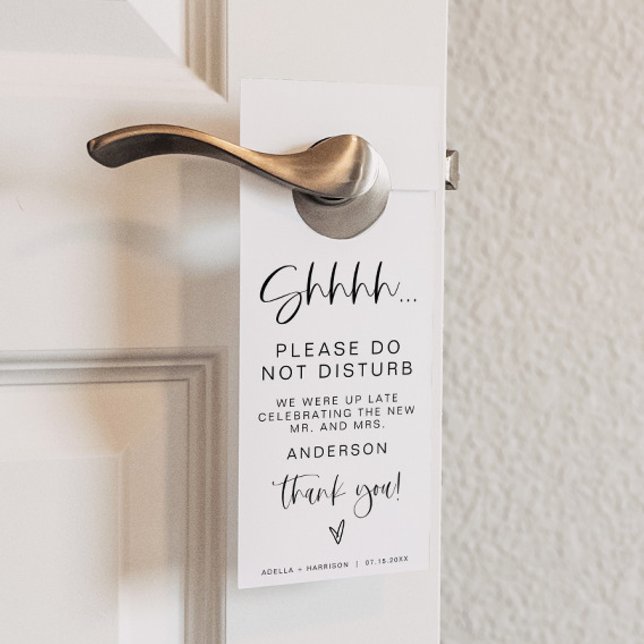 JOLIE Modern Minimal Boho Do not Disturb Hotel Door Hanger (Creator Uploaded)
