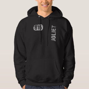 Joliet Illinois 815 Area Code Vintage Retro Hoodie
