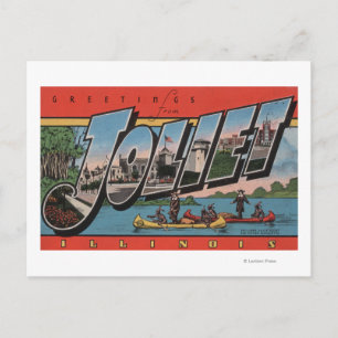 Joliet, Illinois - Large Letter Scenes Postcard