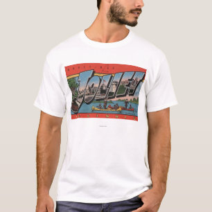 Joliet, Illinois - Large Letter Scenes T-Shirt